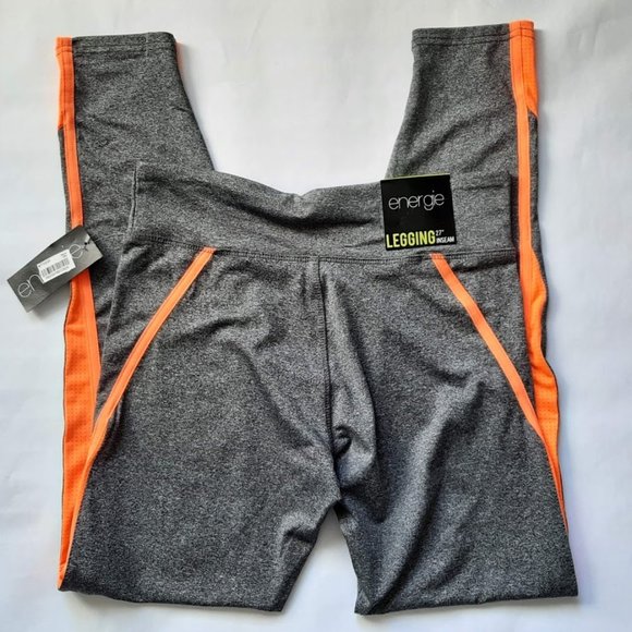 SOLD! Energie Jr Slimming Heather/Orange Legging M - Picture 2 of 11